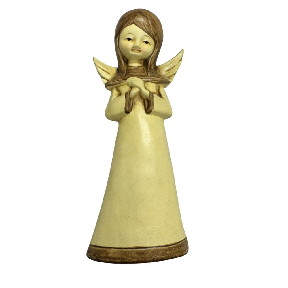 Vintage 1950-1960s 7" Tall Sweet Angel Figurine. Made In Japan Shelf sitter